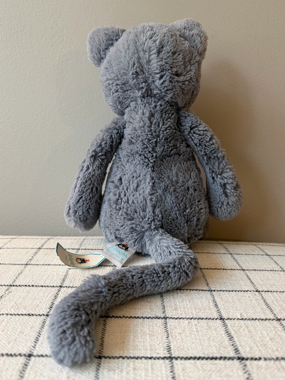 NWT Jellycat Bashful Kitten Gray Soft Fluffy Collectible - Picture 5 of 13